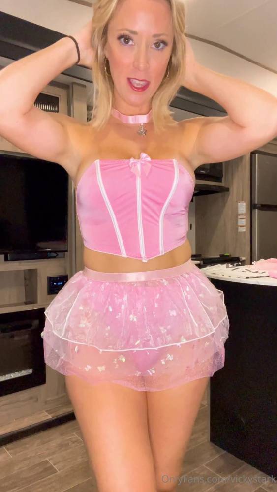 Vicky Stark Nude Pink Costumes Try On Onlyfans Video Leaked - #15