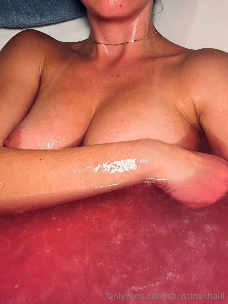 Christina Khalil Nude Bath Nipple Tease Onlyfans Set Leaked - #15