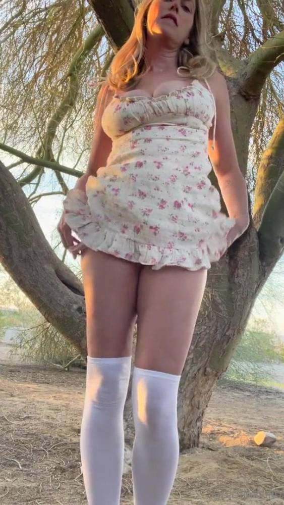 Diora Baird Nude Outdoor Dress Strip OnlyFans Video Leaked - #9