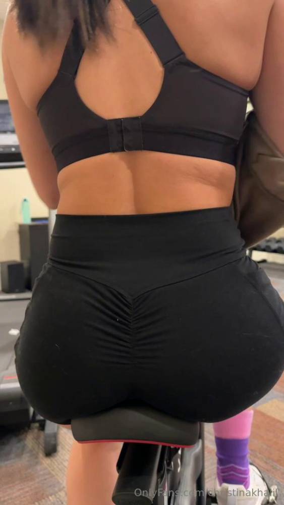 Christina Khalil Underwear Gym Try-On Onlyfans Video Leaked - #4