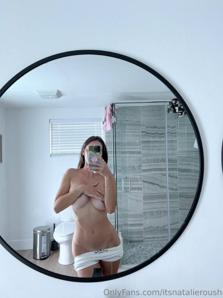 Natalie Roush Nipple Tease Bathroom Selfie Onlyfans Set Leaked - #3