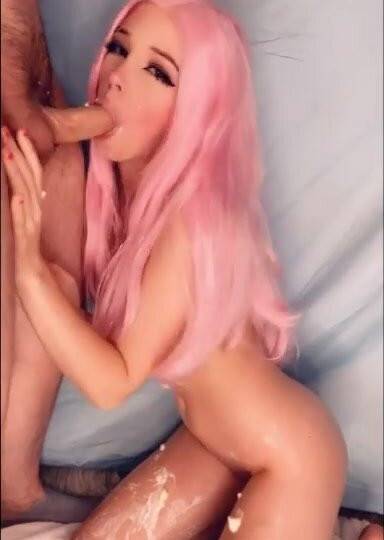 Belle Delphine Deepthroat Training Blowjob And Cream Paid Onlyfans Video